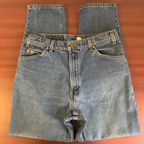 Vintage Men's Levi's 550 Mom Jeans Orange Tag - Picture 7 of 8